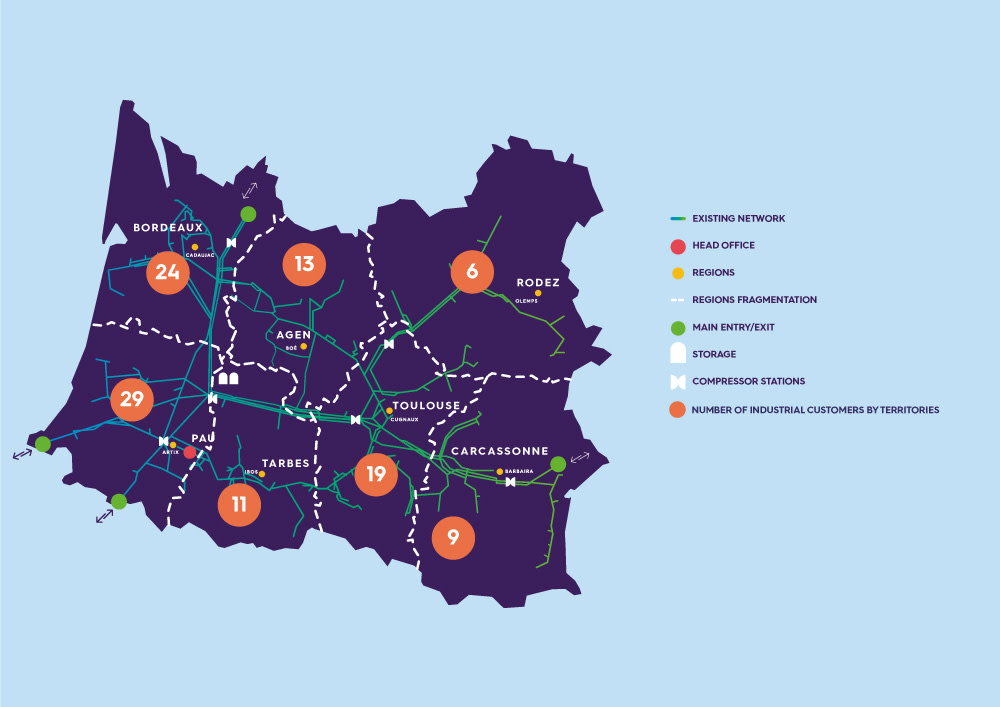 Terega network for industrials