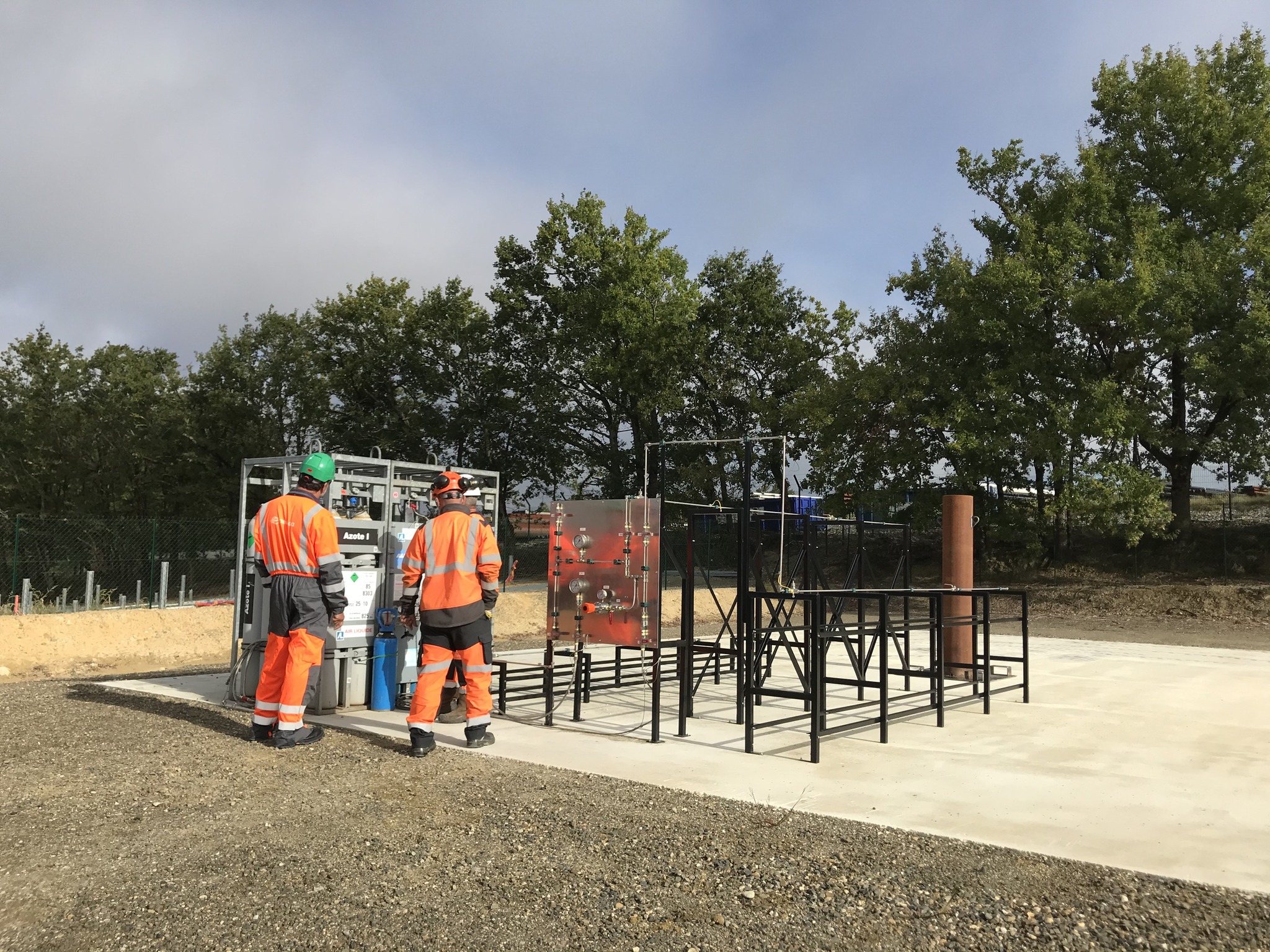 Banc d'essai H2 sur site industriel