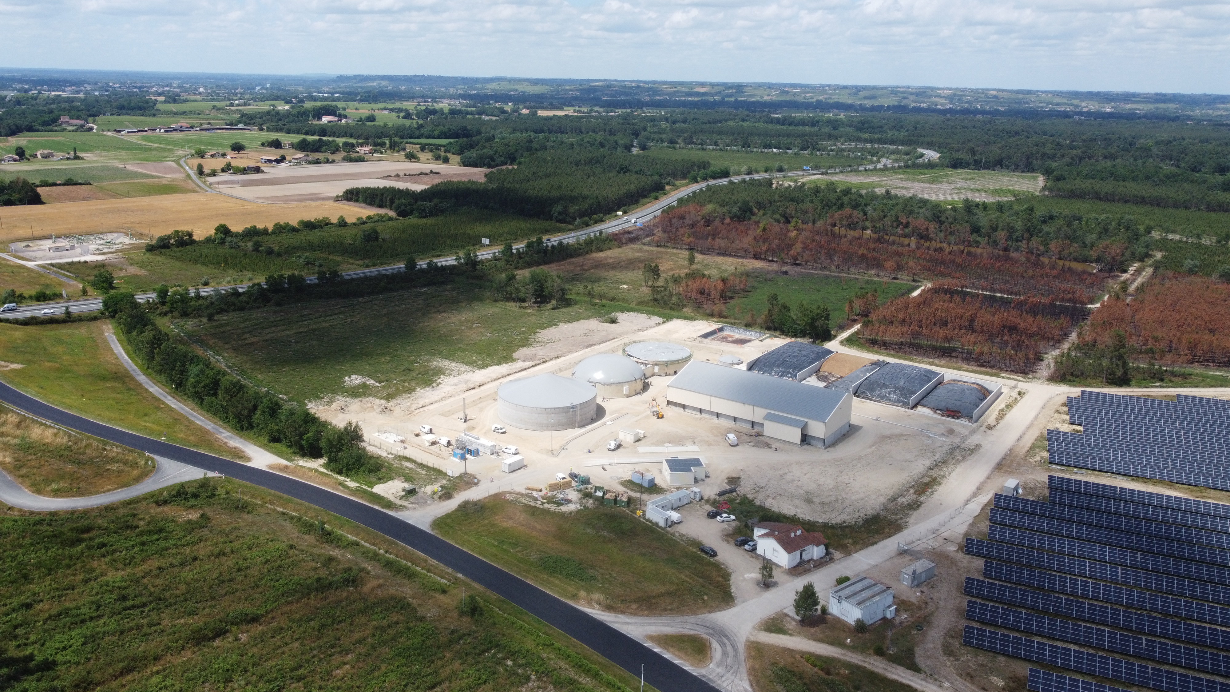 Biométhanisation à Auros : inauguration du site AgriEnergie