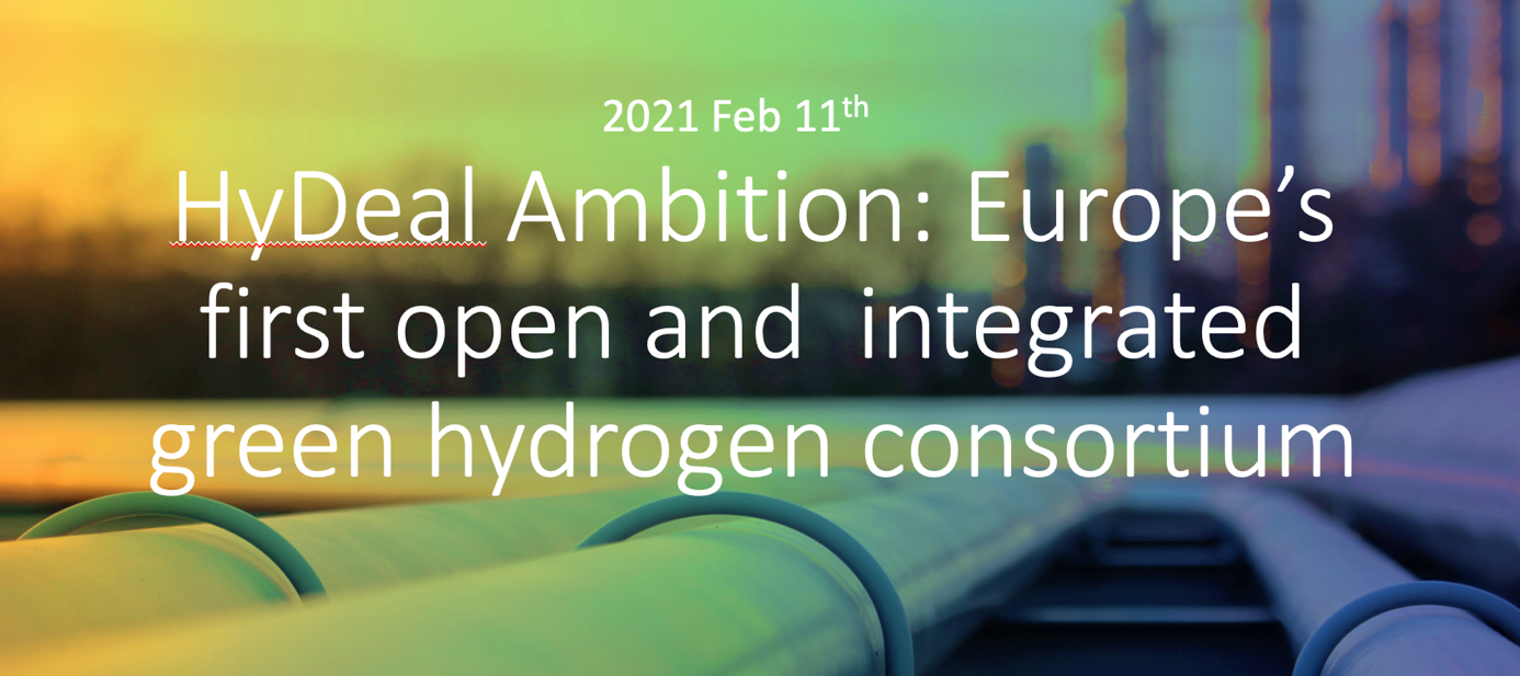 30 energy players initiate an integrated value chain to deliver green hydrogen across Europe at the price of fossil fuels