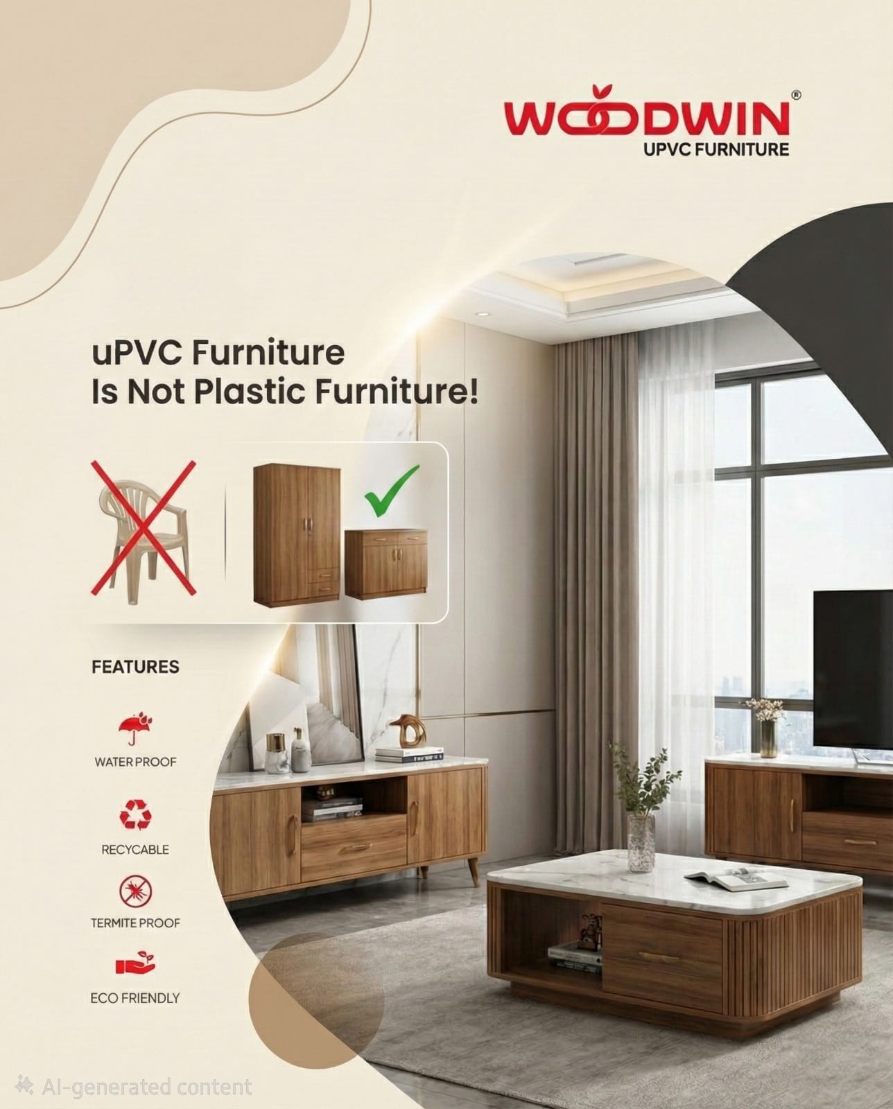 uPVC Furniture Is Not Plastic Furniture: Breaking the Myth with Facts
