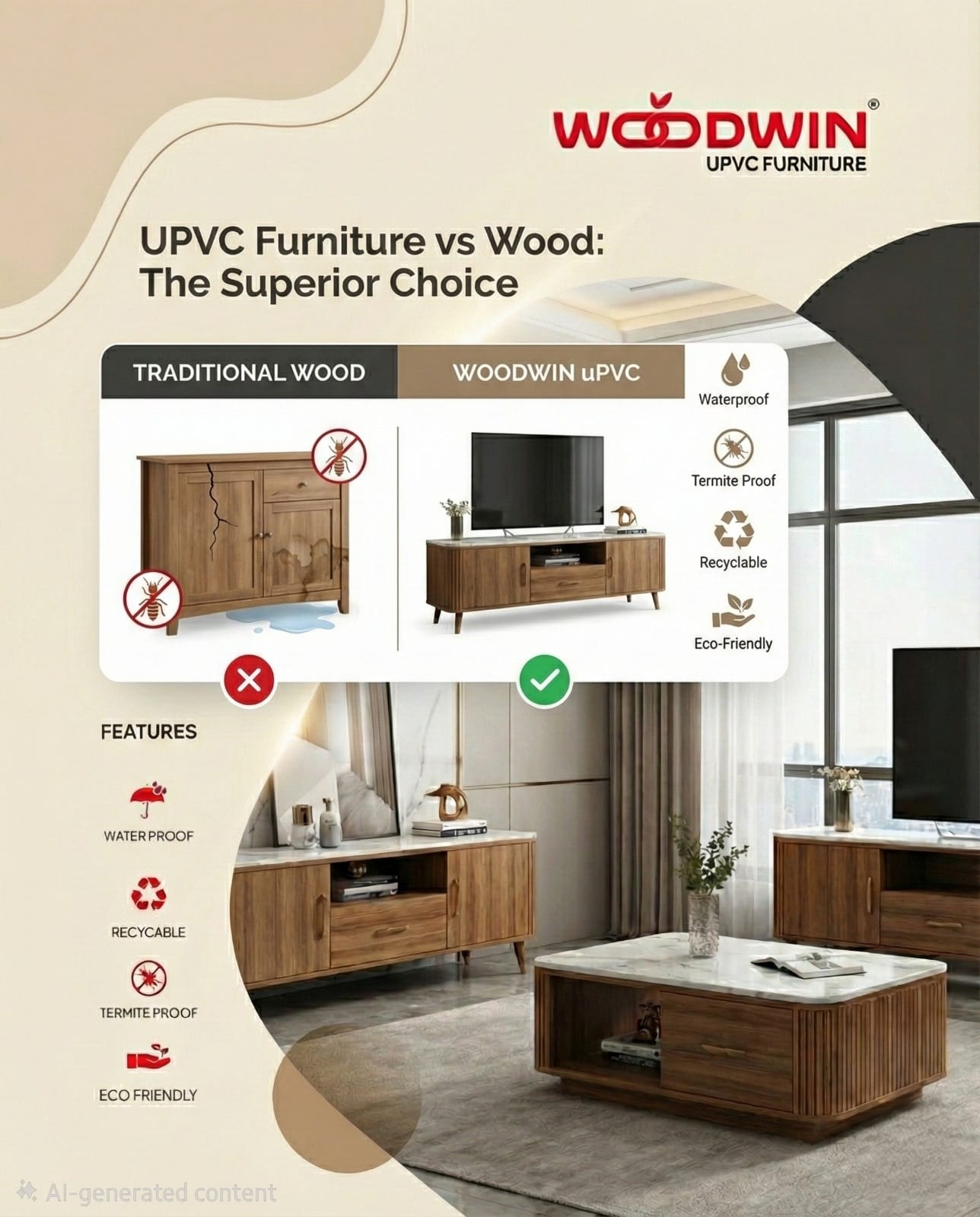 UPVC Furniture vs Wood: Which is Better for Your Home?