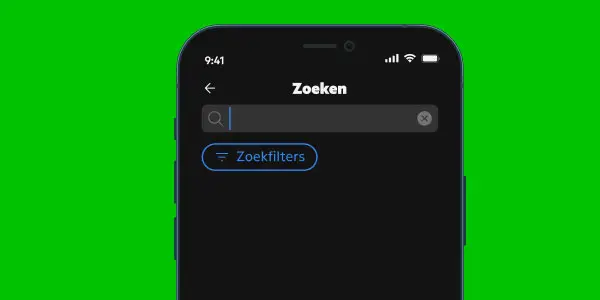 Zoek door je entertainment in de KPN TV app