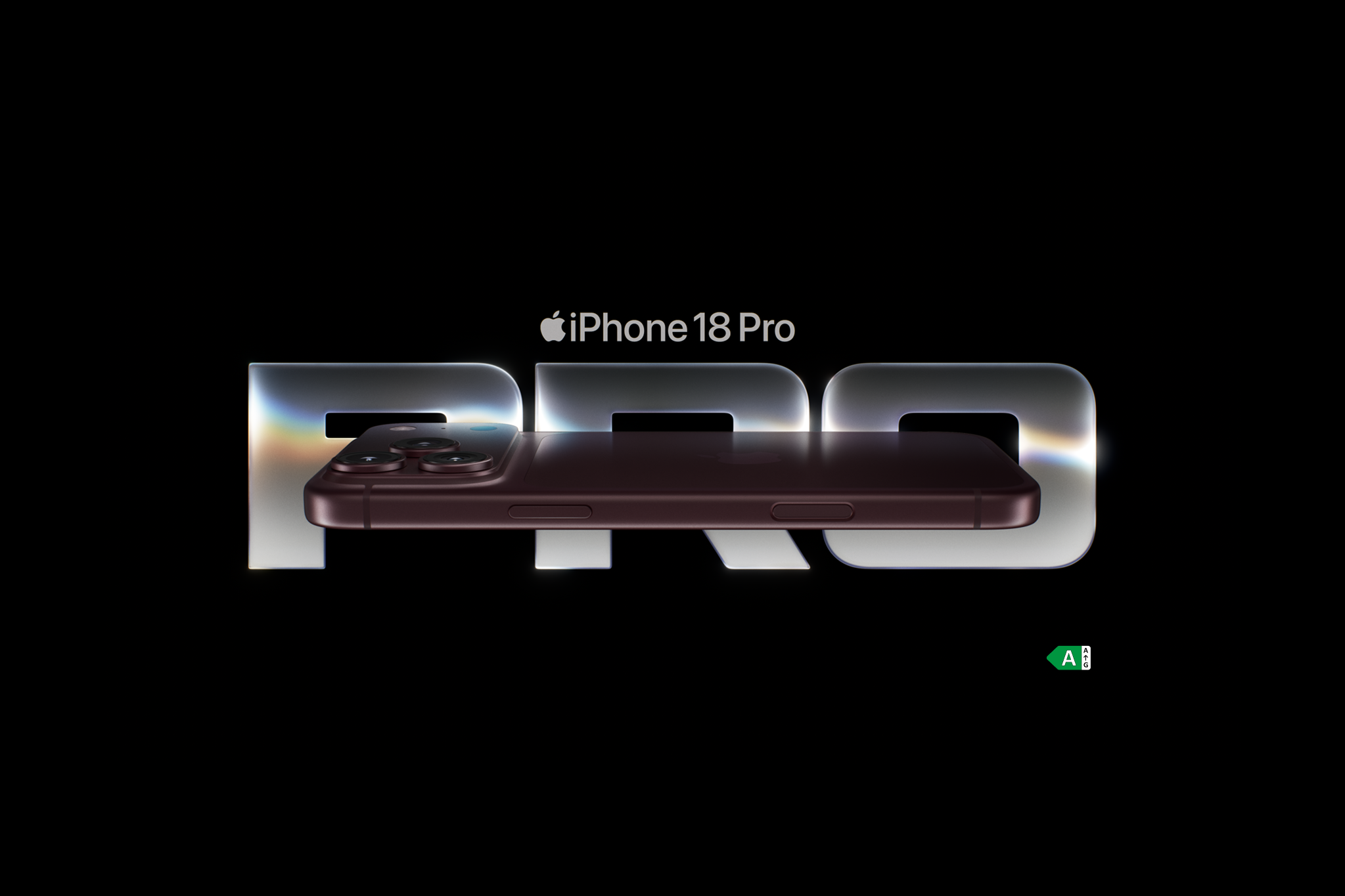 iphone 18 pro in de kleur burgundy donkerrood
