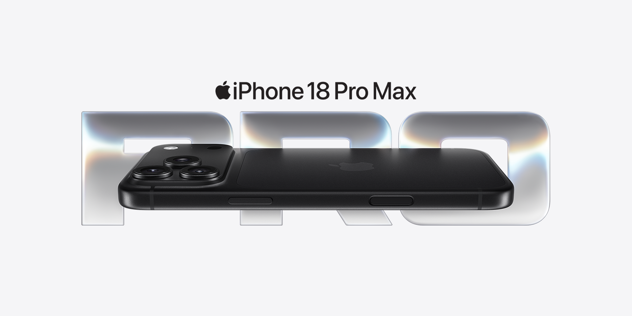 Zwarte iPhone 18 Pro Max