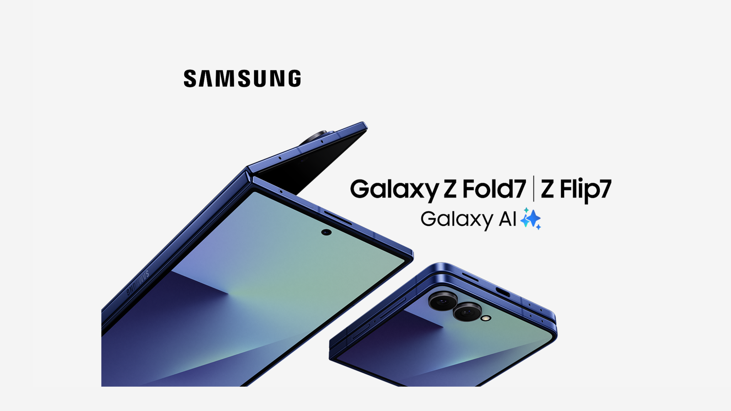 De Samsung Galaxy vouwbare telefoons: Z Fold7 en Z Flip7     