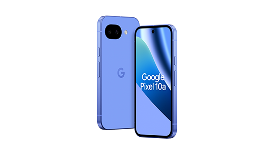 Voor- en achterkant van de Google Pixel 10a