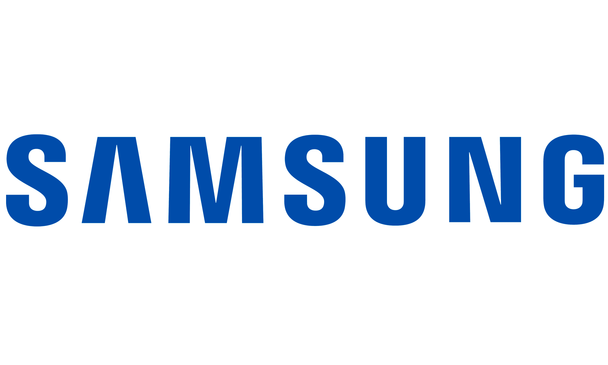 Samsung logo blauw