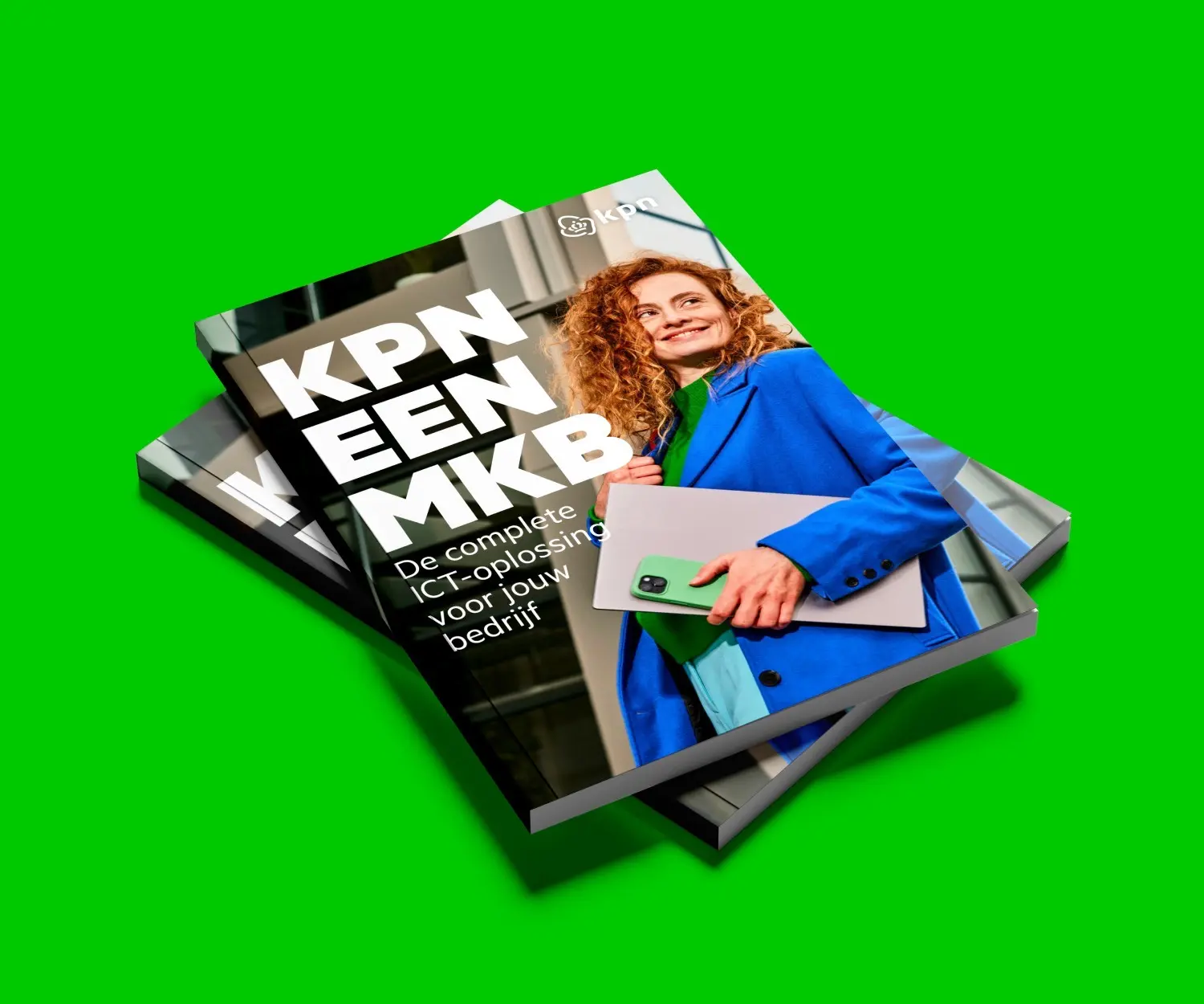 kpn een mkb brochure - groene achtergrond