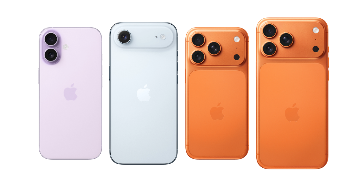 De iPhone 17 Serie op een rij: iPhone 17, iPhone Air, iPhone 17 Pro en iPhone 17 Pro Max