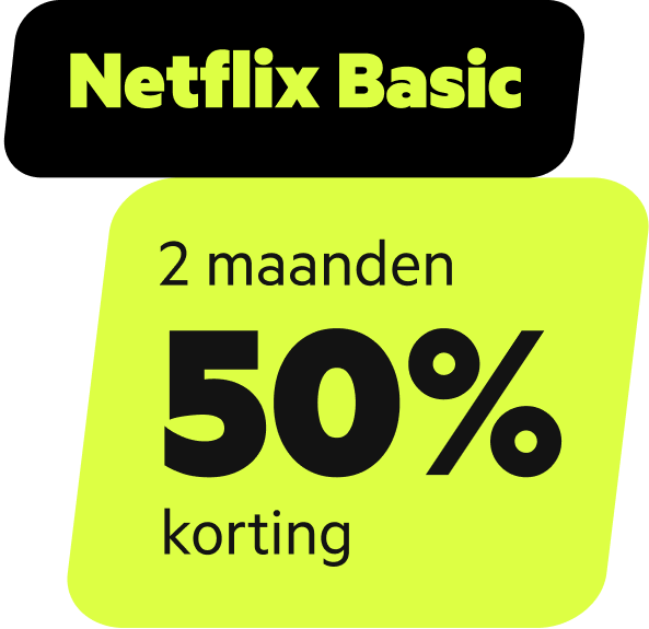 Netflix Basic 2 maanden met 50% korting