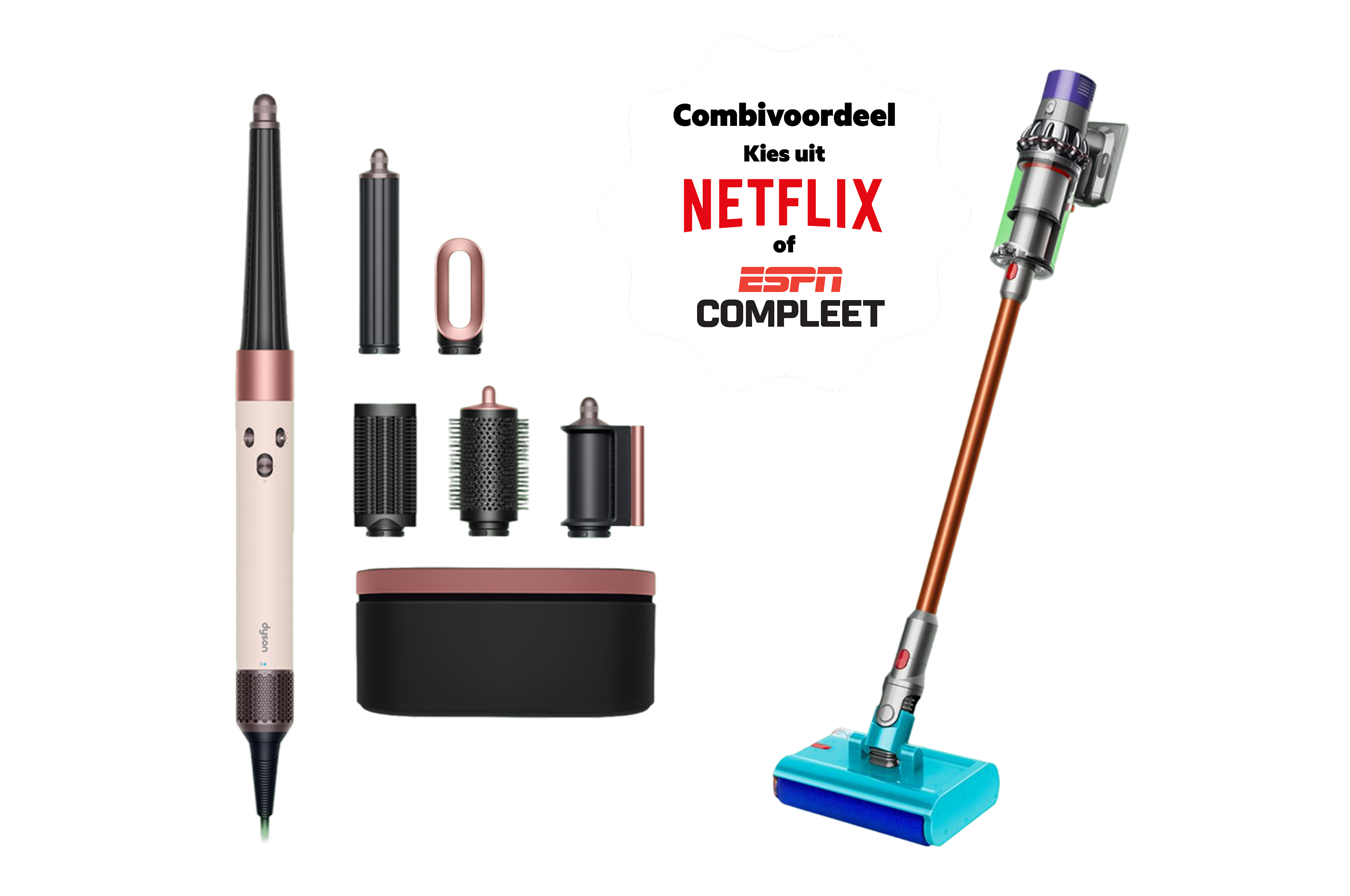 Een Dyson Airwrap i.d. of V10 Submarine als welkomstcadeau