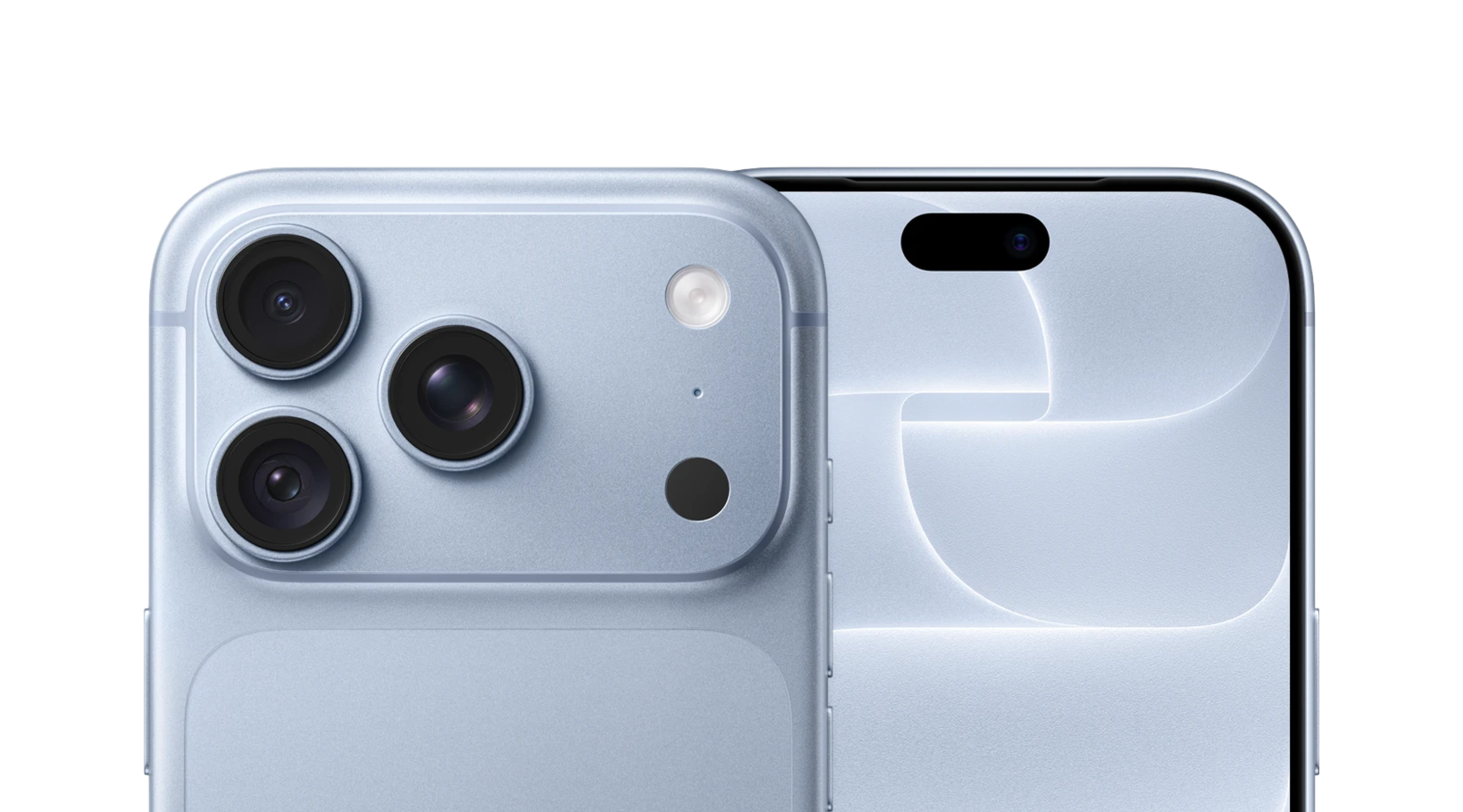 Camera's van de lichtblauwe iPhone 18 Pro