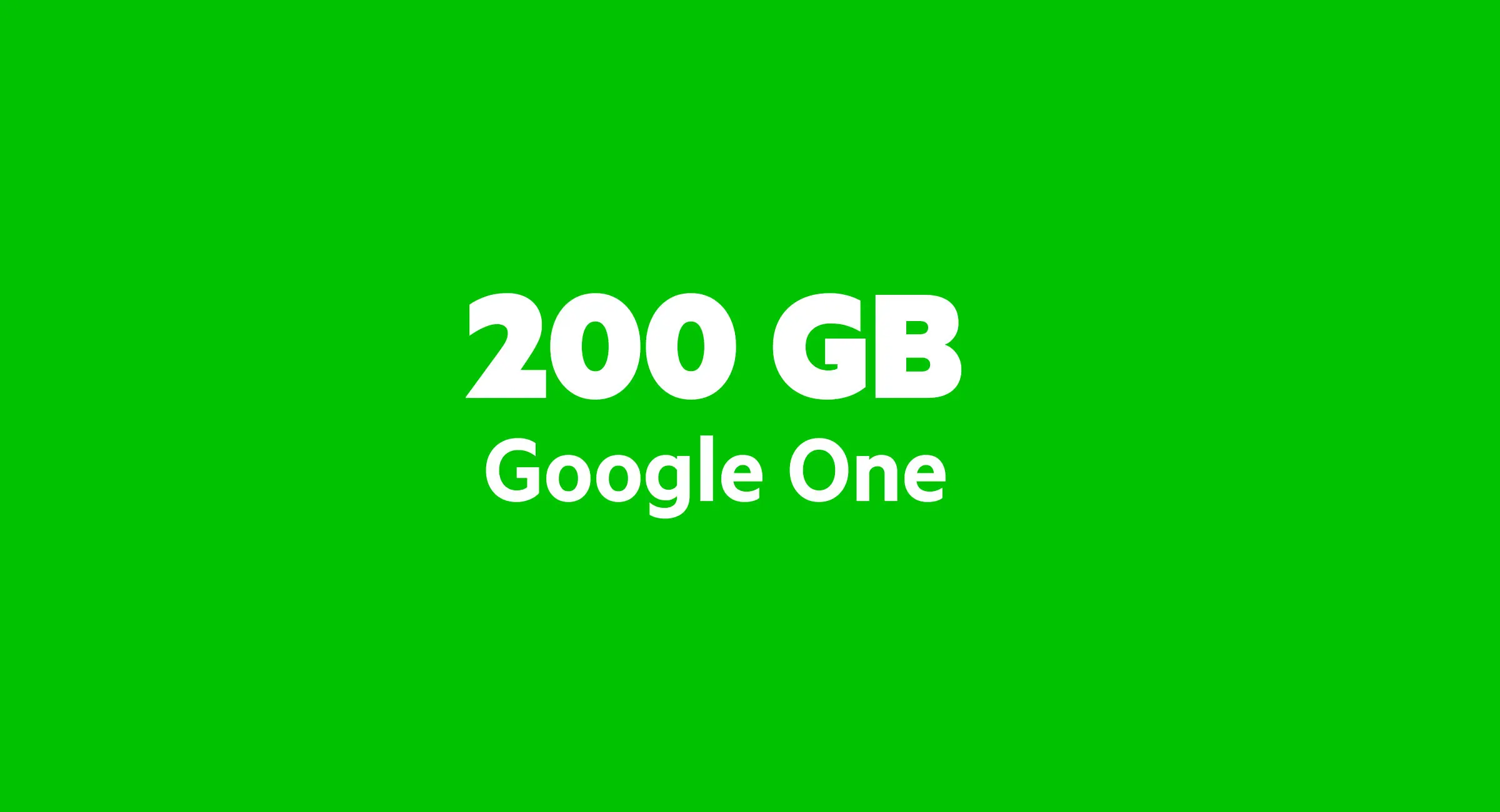 Google One  - 200 GB