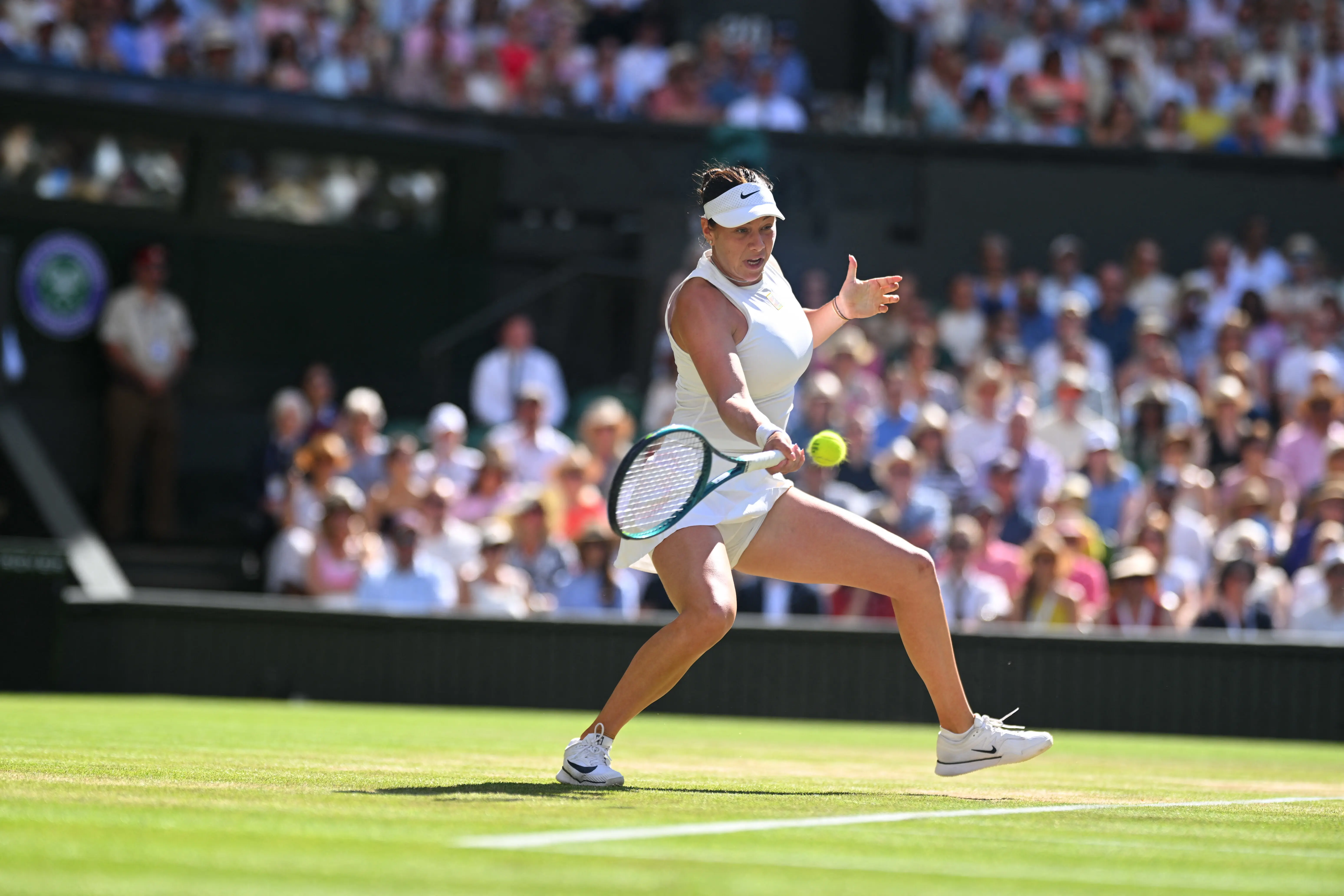 Tenniswedstrijd tijdens Wimbledon
