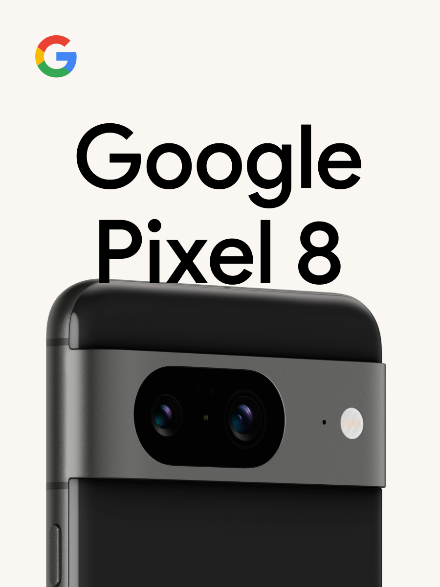 Achterkant van Google Pixel 8 toestel