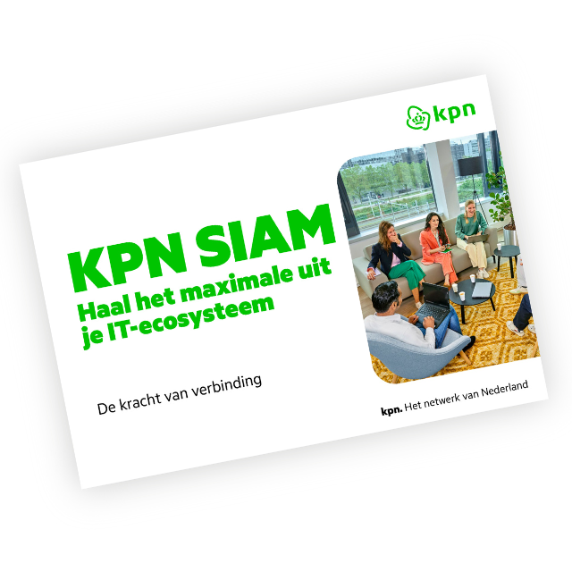 Afbeelding met tekst over KPN SIAM. 