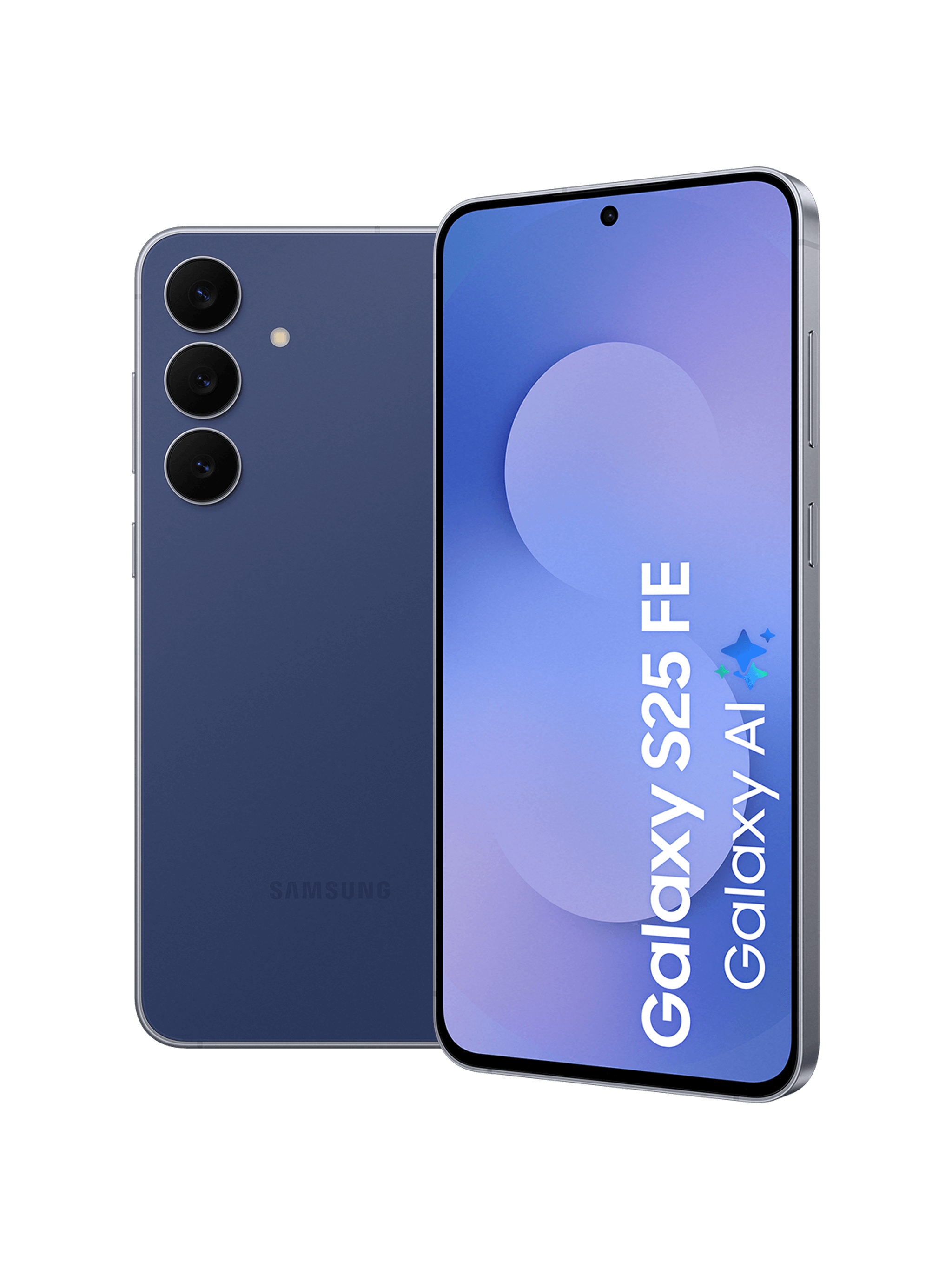 Voorkant en achterkant van de Samsung Galaxy S25 FE