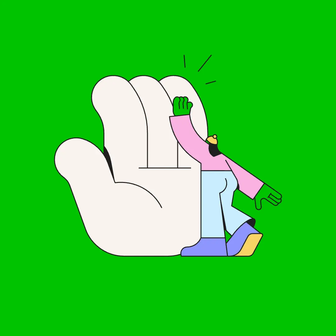 High five illustratie