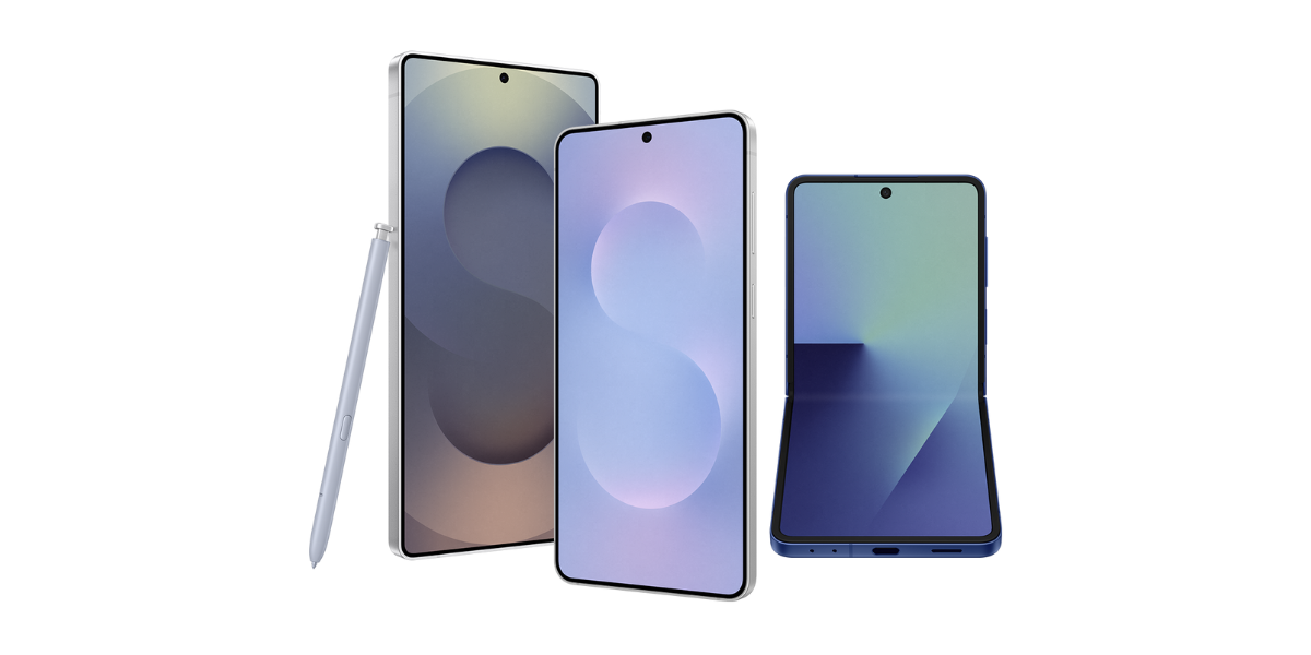 De Tab A11 naast Samsung telefoons