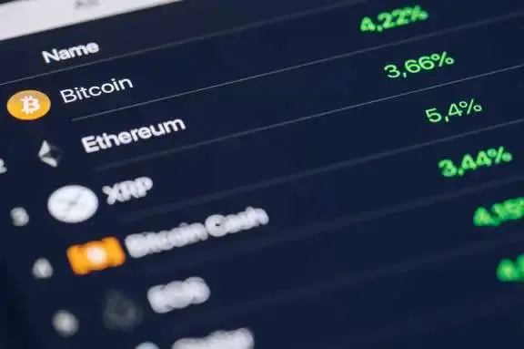 schermweergave van beurs over crypto