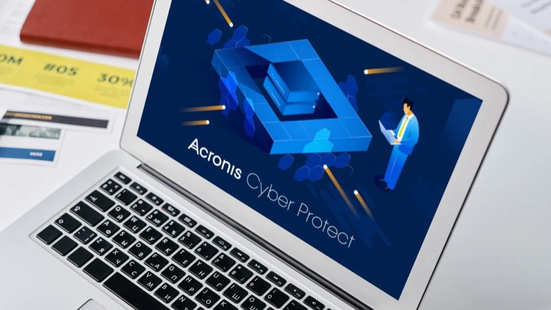 Laptopscherm met Acronis Cyber Protect