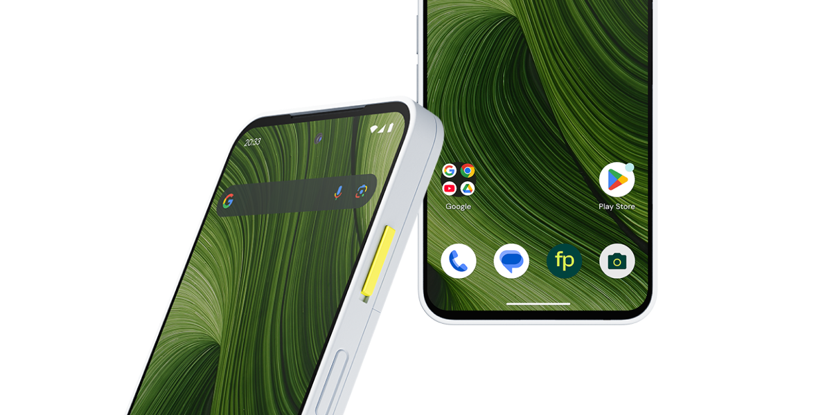 De Fairphone Gen. 6 in de kleur 'wit'