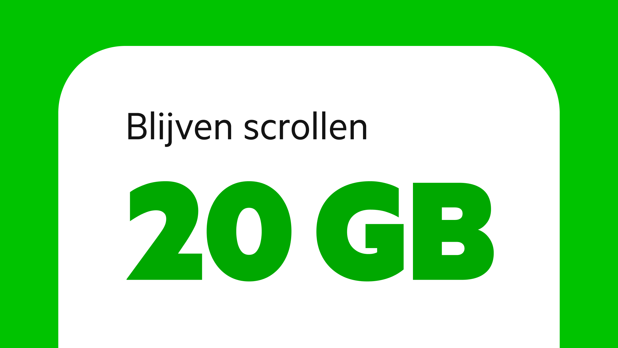 Datapakker 20 GB