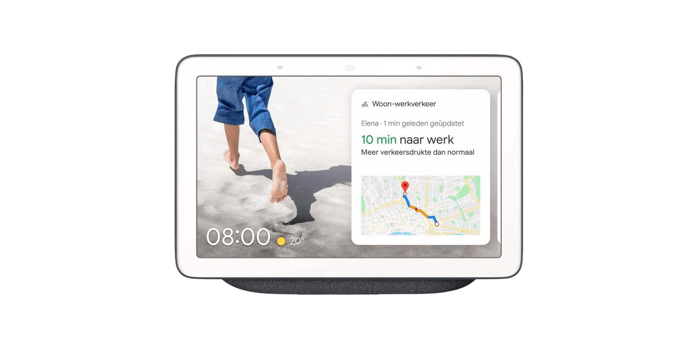 de Google Nest Hub 2 scherm