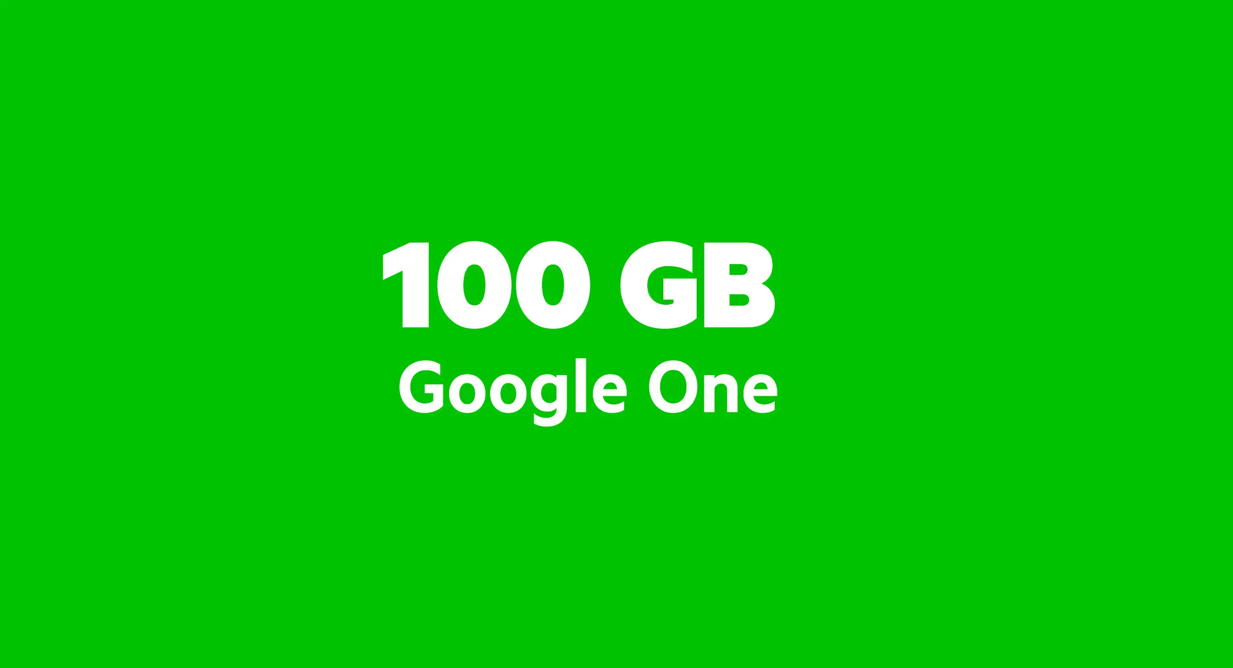 Google One  - 100 GB