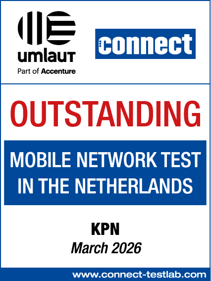 Umlaut connect, beste getest: mobiele netwerken test in Nederland KPN maart 2026