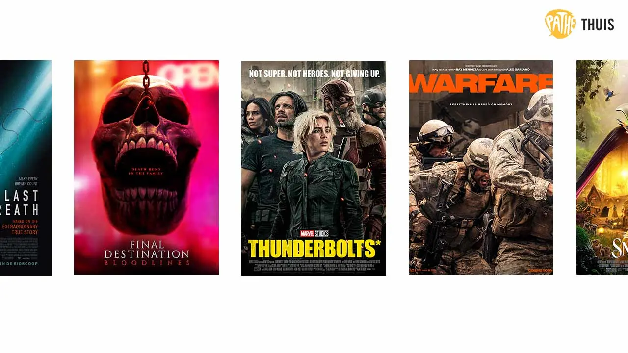 Pathé Thuis Top 3 van de 5: THUNDERBOLTS*, FINAL DESTINATION BLOODLINES, WARFARE