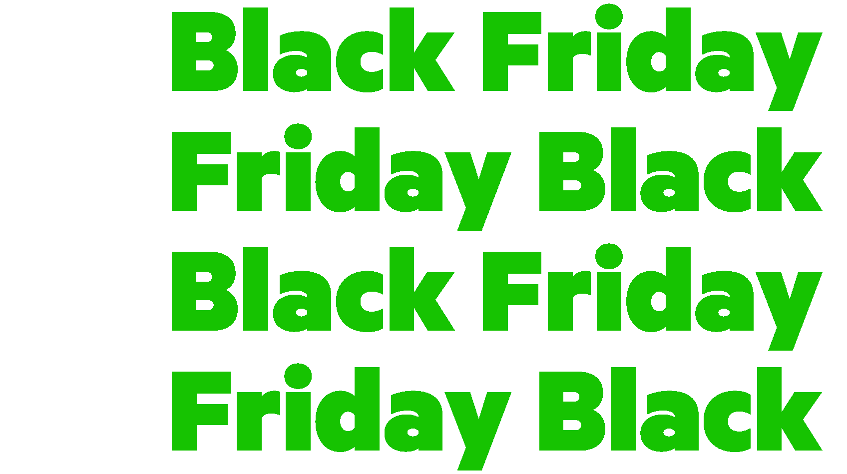 Black Friday 2024 topbanner achtergrond groen