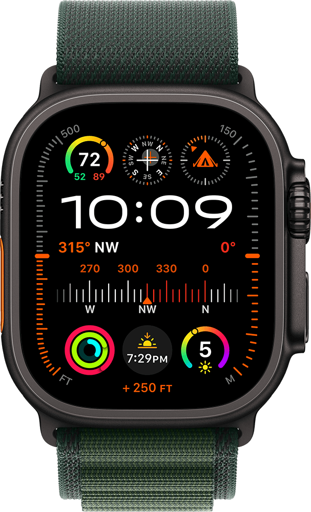 Zwarte Apple Watch Ultra 2 Cellular + GPS