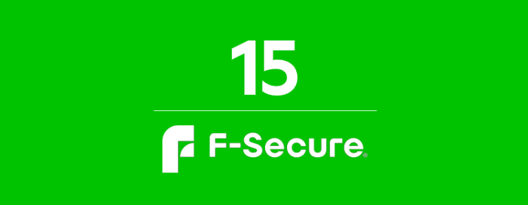 Logo van F-Secure 15 apparaten