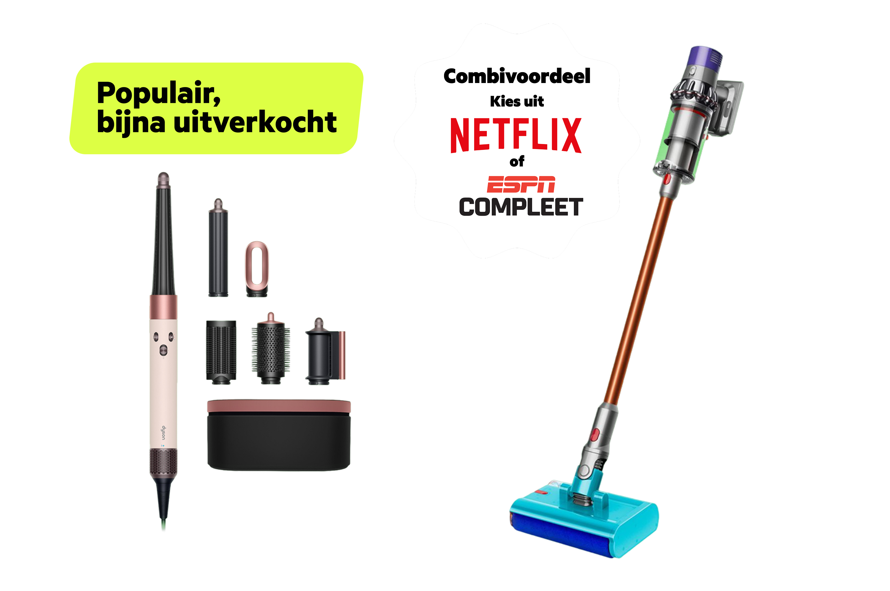 Een Dyson Airwrap i.d. of V10 Submarine als welkomstcadeau