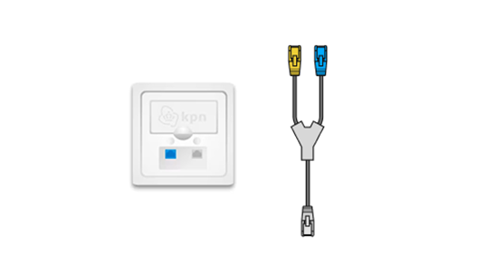 Aansluitpunt en pairbonding wandcontactdoos