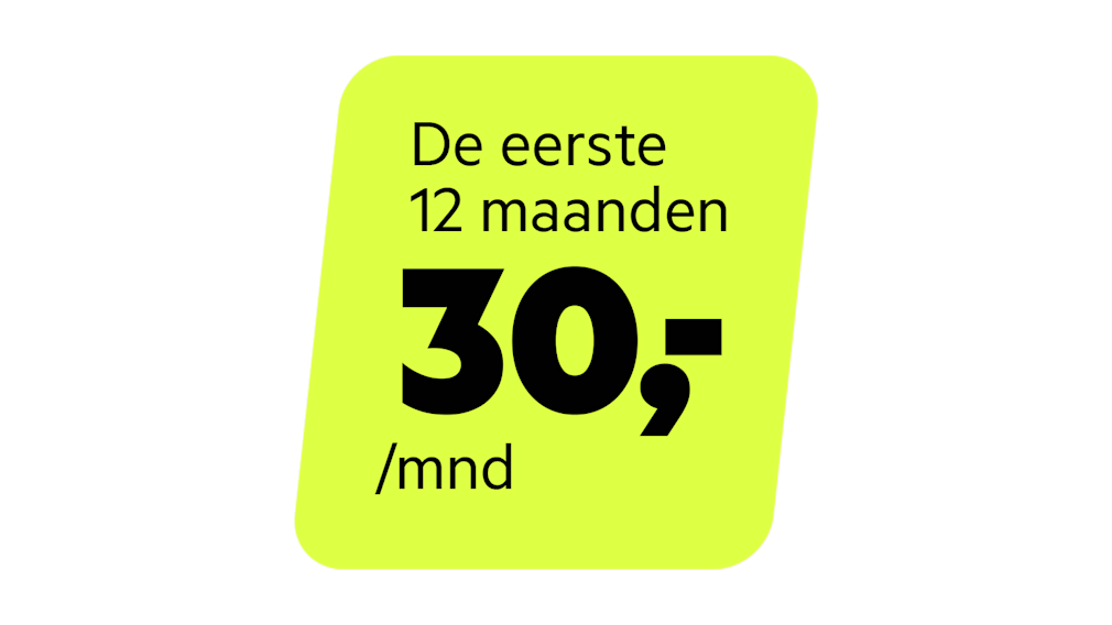 Krijg 12 maanden 30,- korting bij kleinzakelijk internet