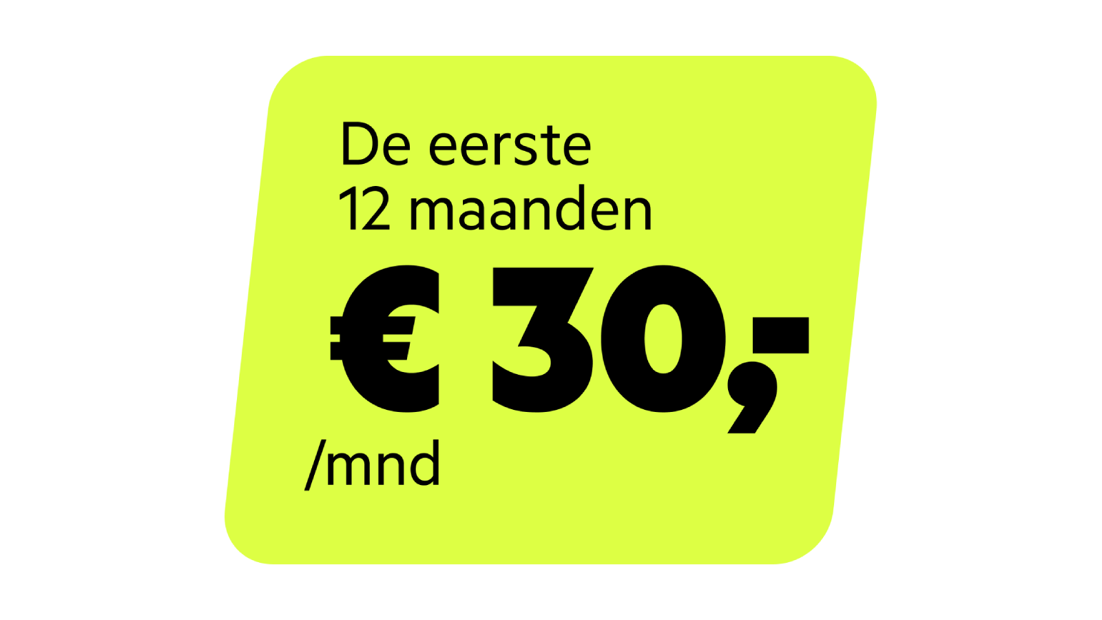 Krijg 12 maanden Kleinzakelijk Internet voor 30,- per maand