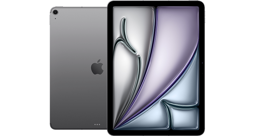 Voor- en achterkant van een Apple iPad