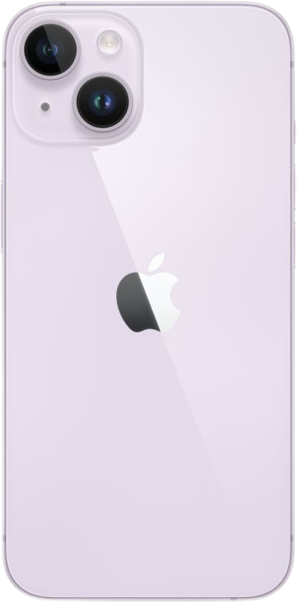 iPhone 14 paars achterkant