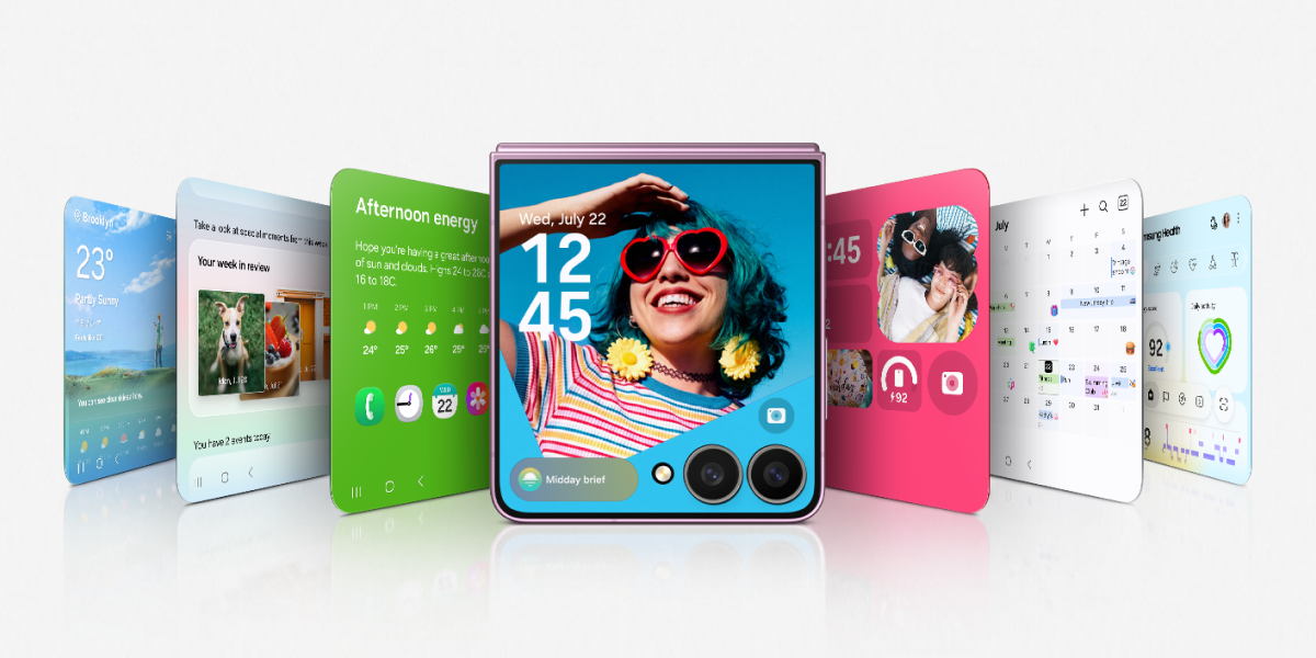 Verschillende apps worden gebruikt op de Flip8