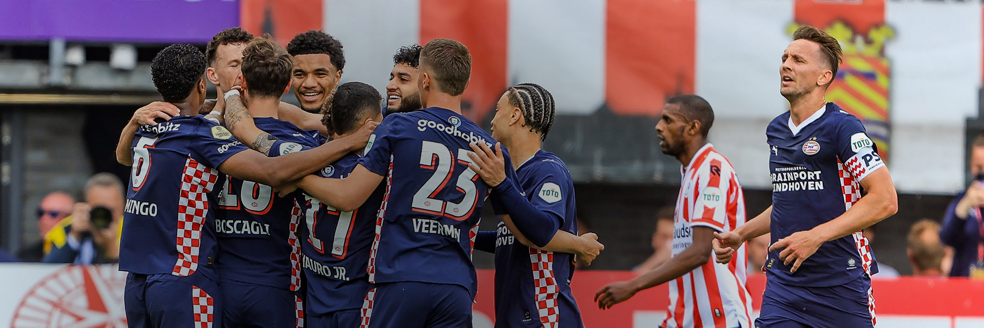 PSV dat een doelpunt heeft gescoord in de Eredivisie