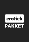 Erotiek Pakket logo met 2 zoendende mensen op de achtergrond