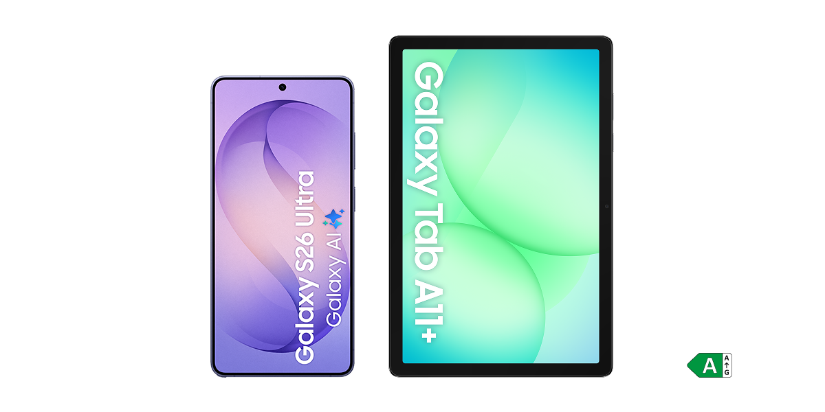 Samsung Galaxy S26 Ultra samen met de Tab A11 Plus 5G