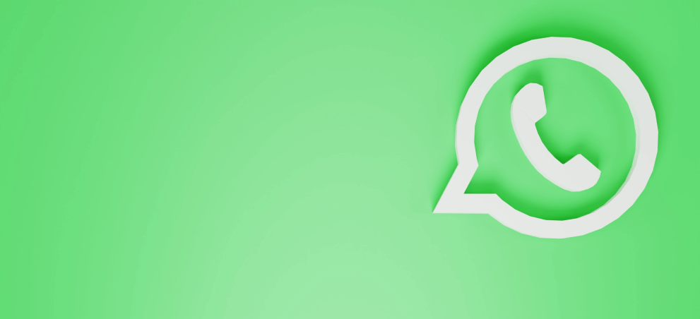 WhatsApp logo met groene achtergrond