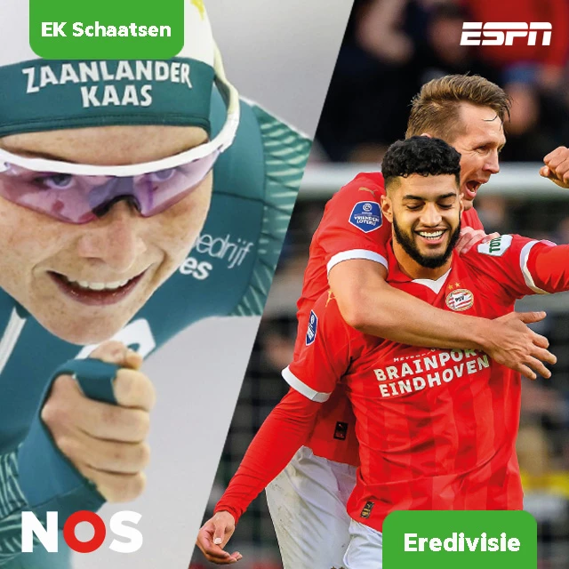 Januari sportmaand: Eredivisie, eDivisie én EK Schaatsen bij KPN!