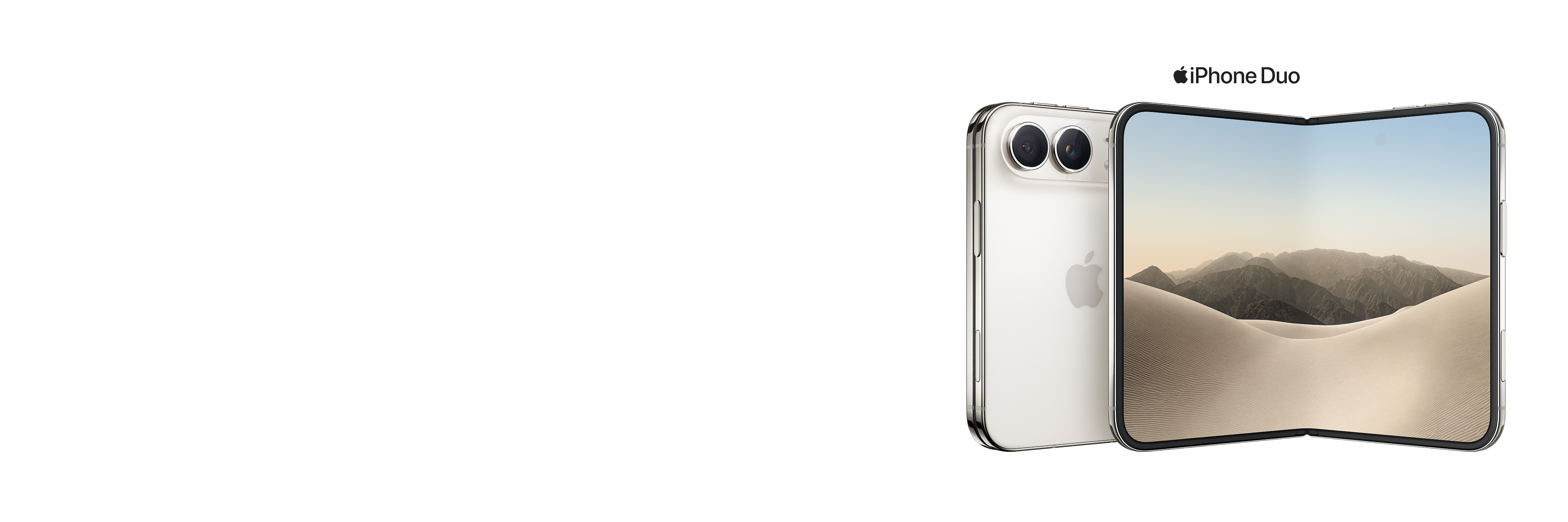 iPhone Duo in de kleur Star White wit
