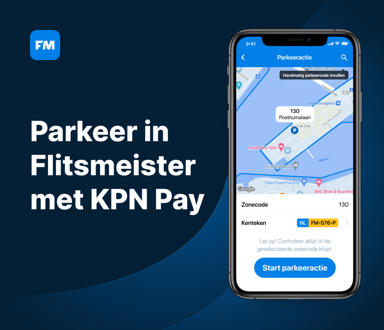 Betalen voor parkeren met Flitsmeister en KPN Pay  