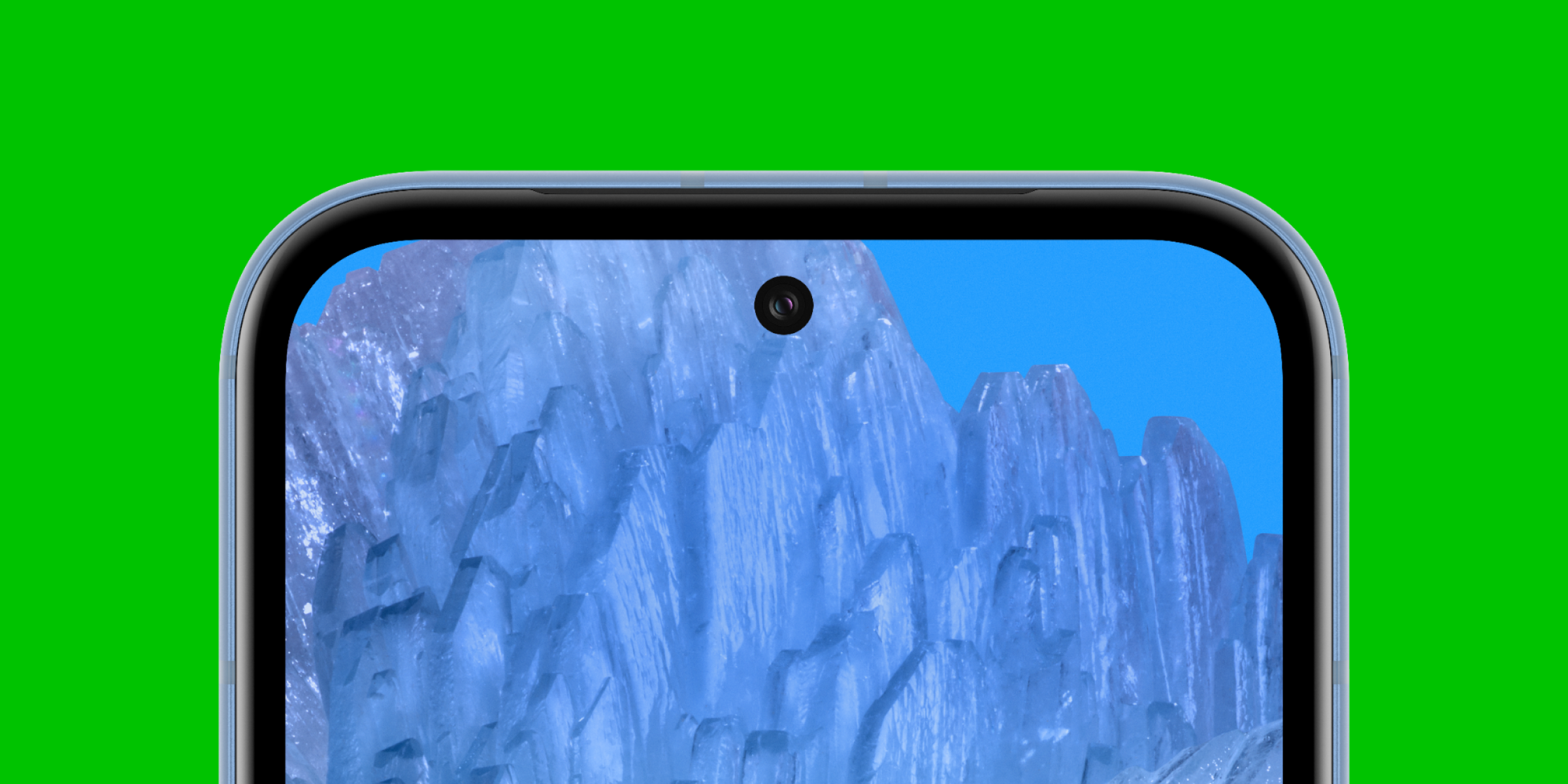 Een close-up van het Google Pixel 8a scherm